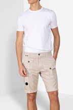 George Coolpocket bermuda cargo uomo in gabardina stretch logo edition carrot fit ①
