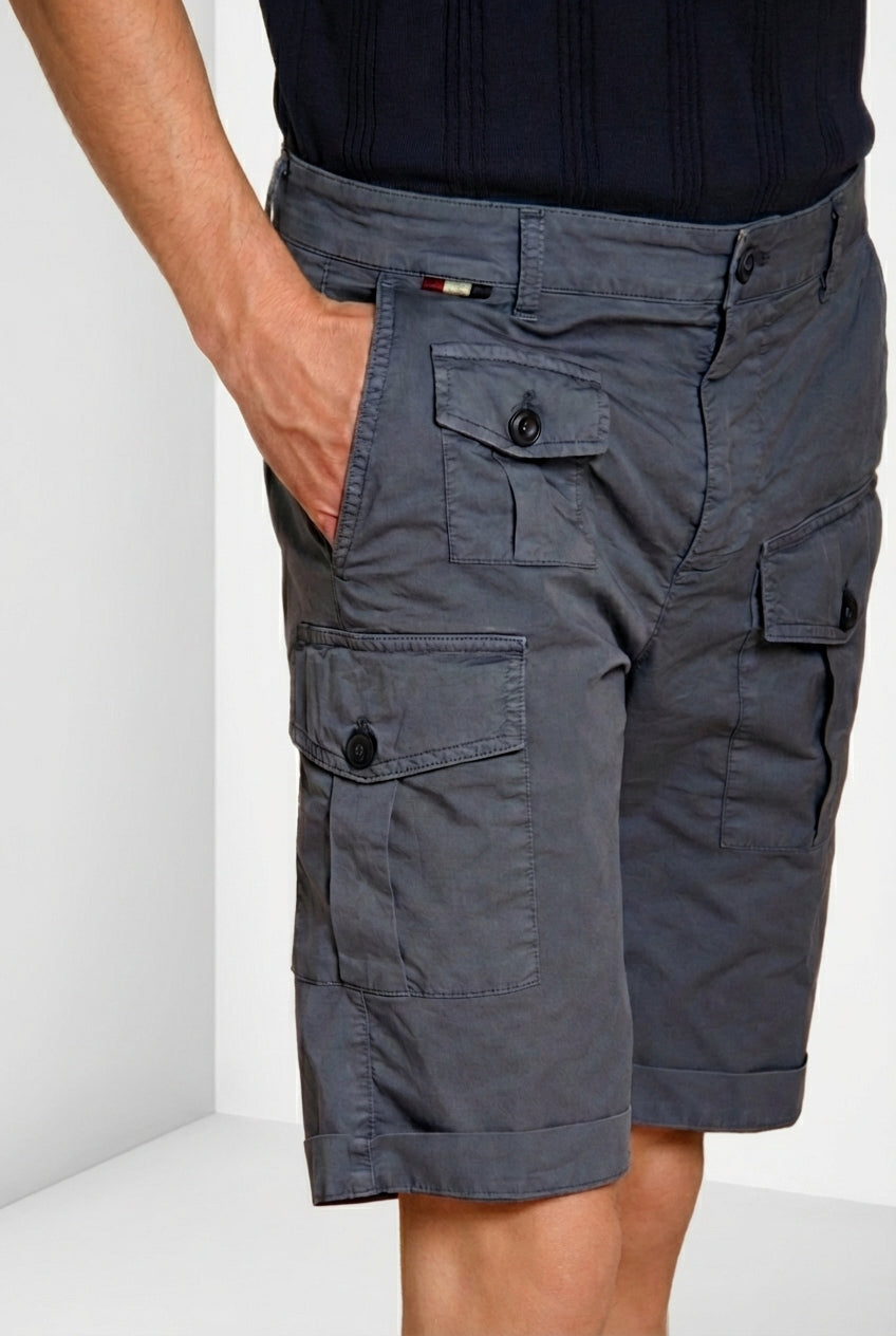 George Coolpocket bermuda cargo hombre en gabardina stretch logo edition carrot fit ①