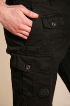 George Coolpocket bermuda cargo uomo in raso stretch logo edition carrot fit ①