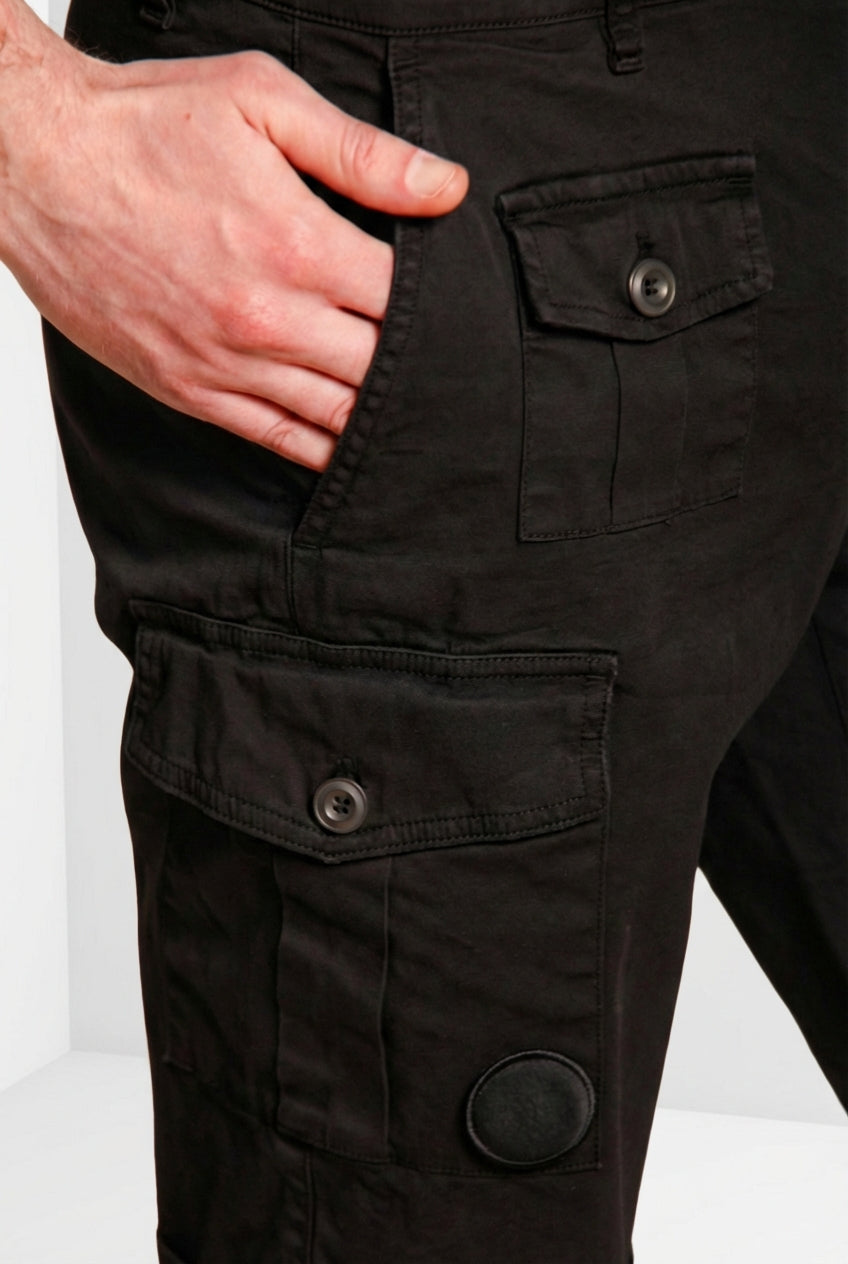 George Coolpocket bermuda cargo uomo in raso stretch logo edition carrot fit ①