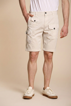 George Coolpocket bermuda cargo uomo in raso stretch logo edition carrot fit ①