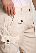 George Coolpocket bermuda cargo homme en satin stretch logo edition Carrot fit  ①