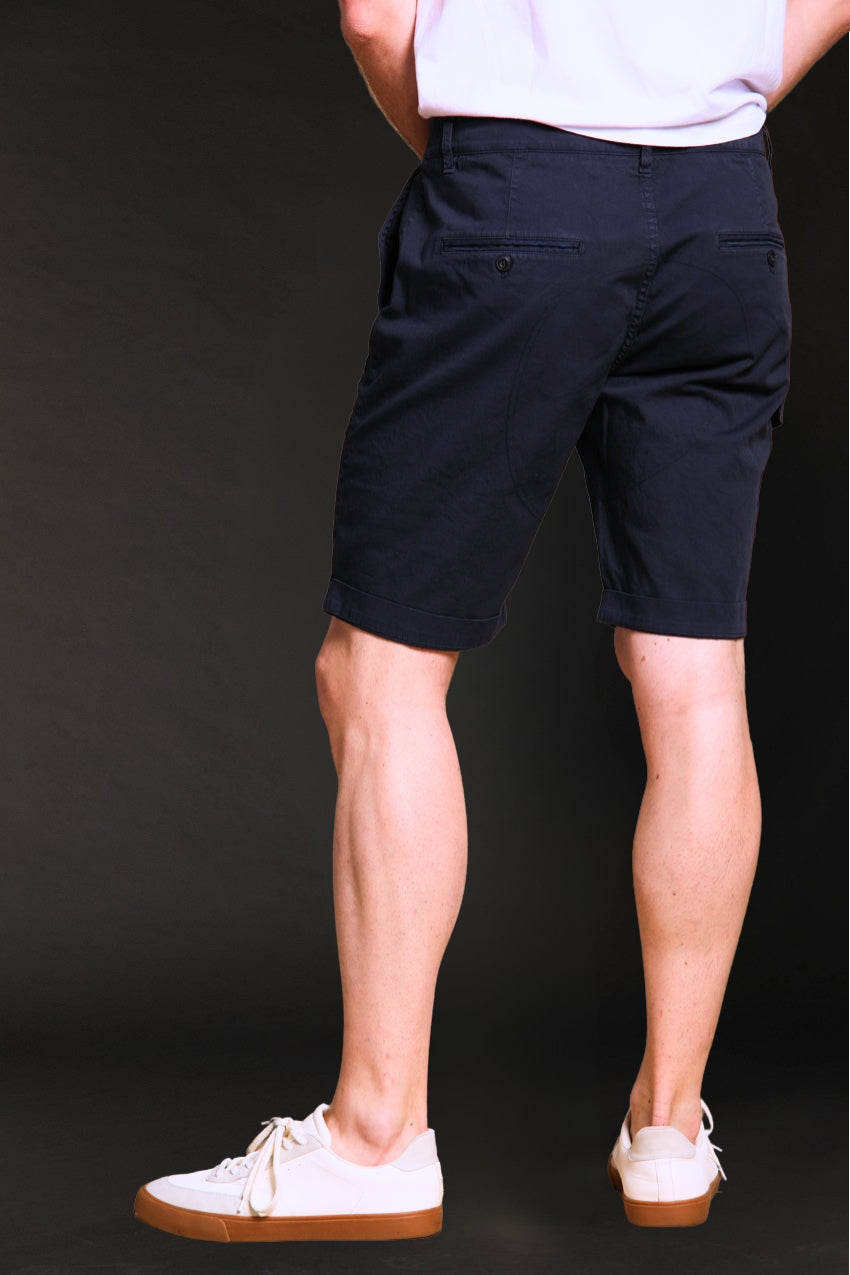 George Coolpocket men's cargo bermuda shorts in stretch satin logo edition carrot fit ①