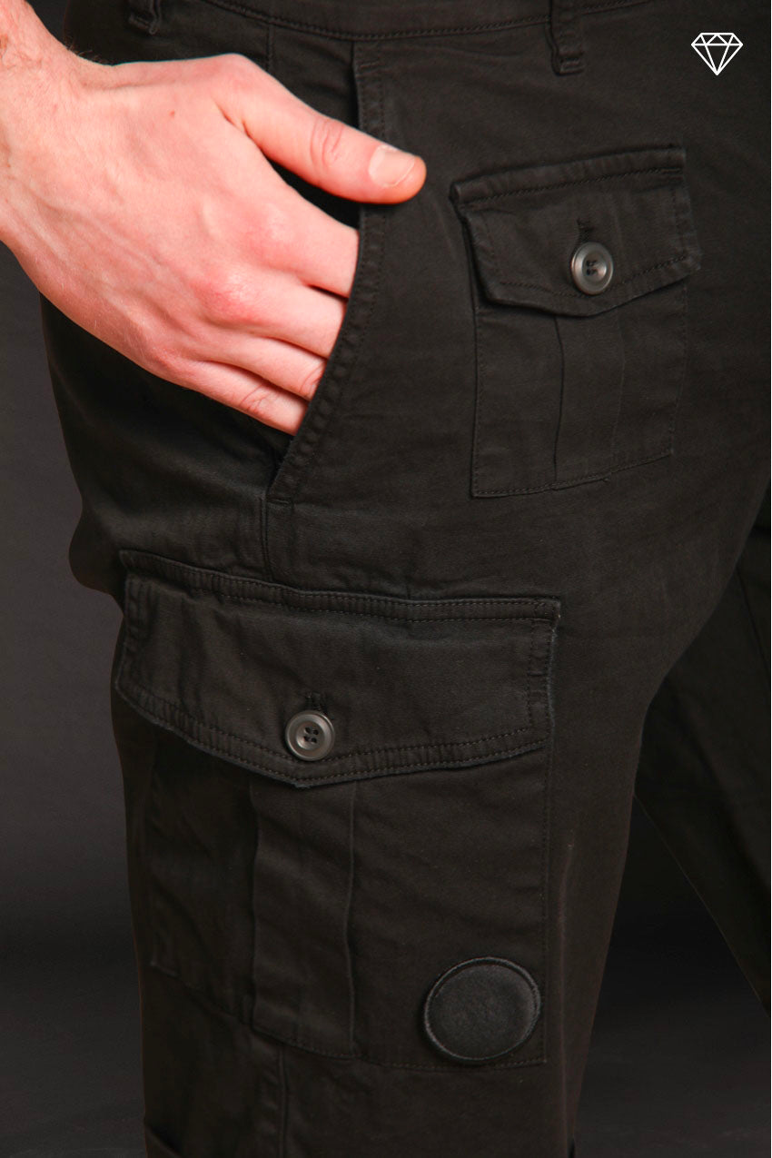 George Coolpocket bermuda cargo homme en satin stretch logo edition Carrot fit ①