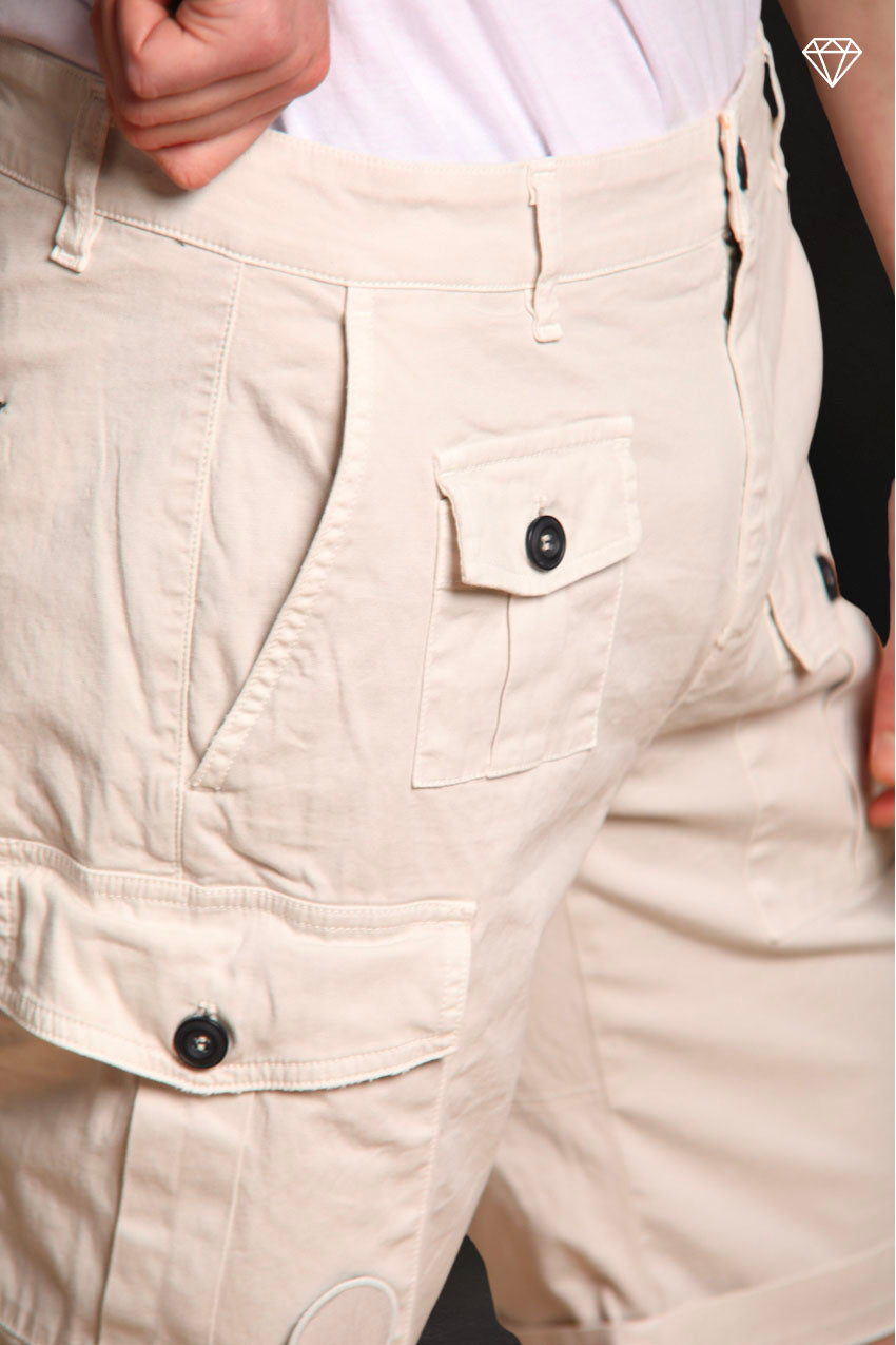 George Coolpocket bermuda cargo homme en satin stretch logo edition Carrot fit  ①