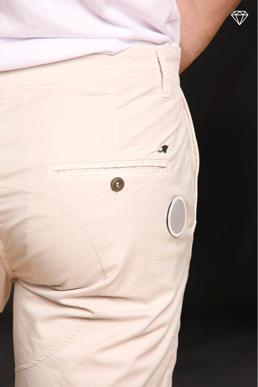 John Coolkhinos bermuda chino homme en coton pima logo edition carrot fit ①