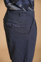 Pinces 22 Brocken bermuda chino homme en mélange de coton et chanvre Relaxed fit