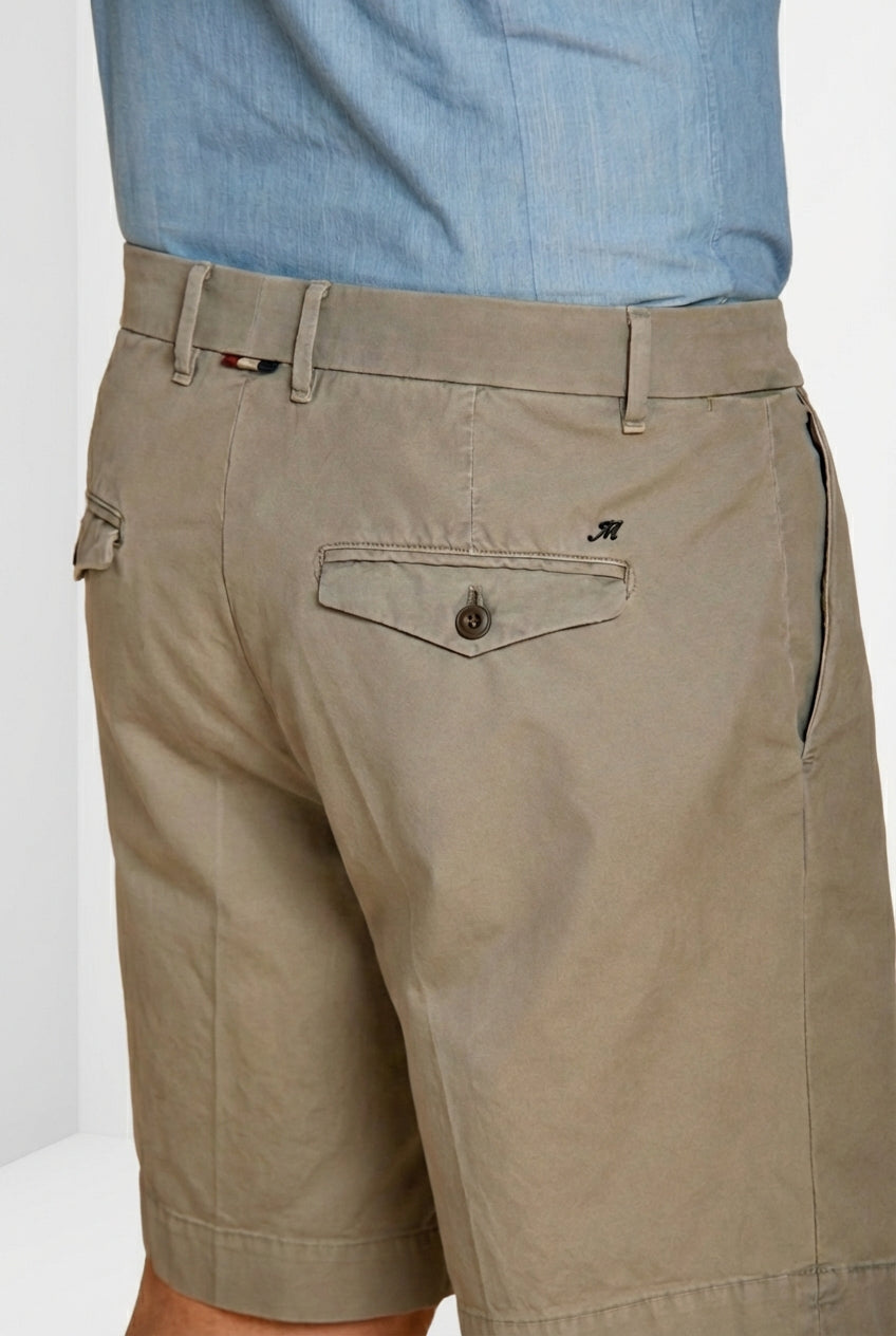 Pinces bermuda chino uomo in canvas oxford relaxed fit