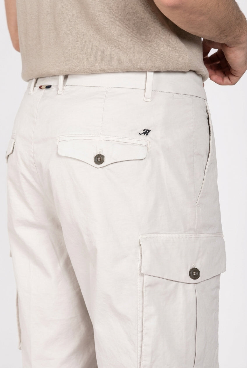 Cargo men's cargo bermuda stretch gabardine relaxed fit