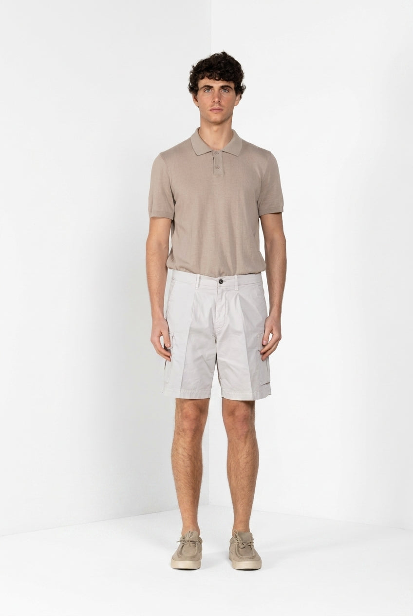 Cargo men's cargo bermuda stretch gabardine relaxed fit