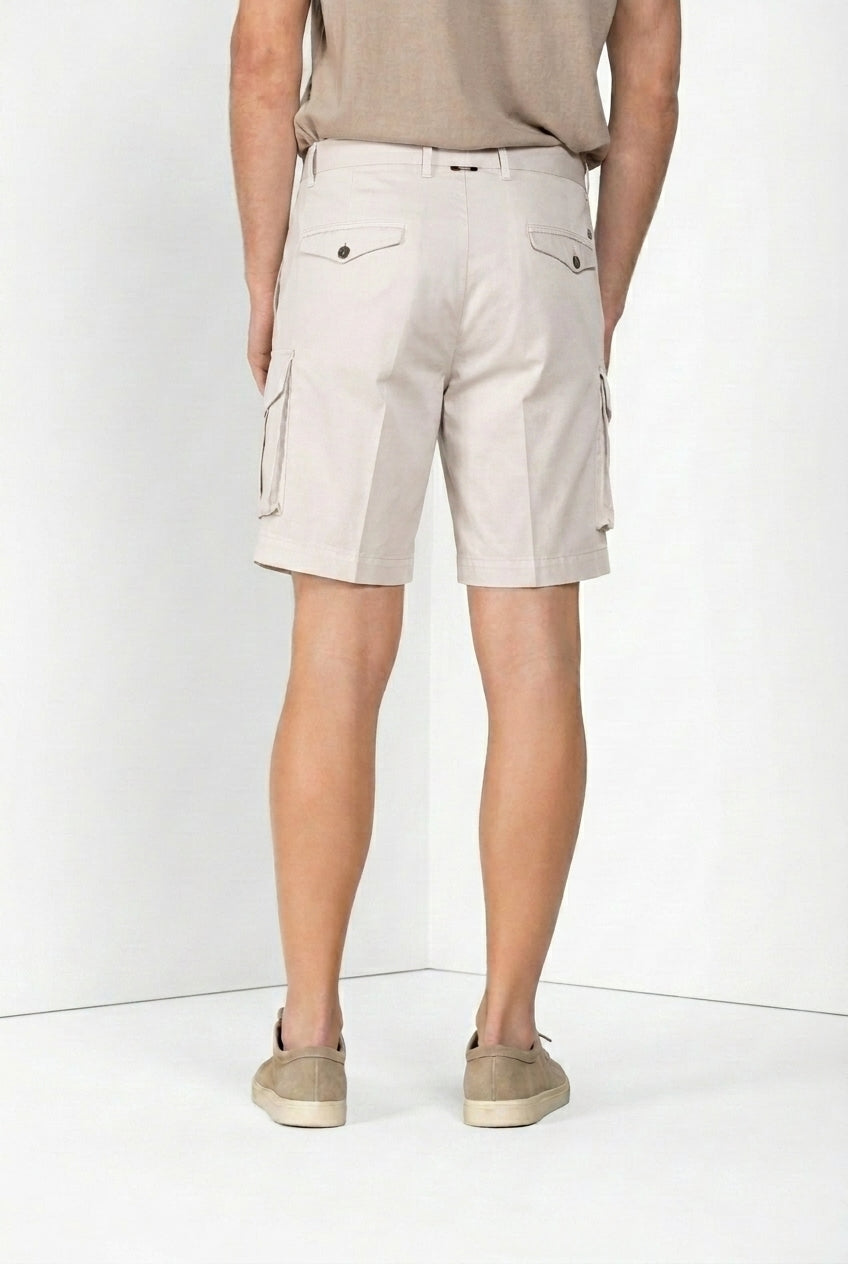 Cargo men's cargo bermuda stretch gabardine relaxed fit