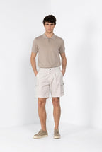 Cargo men's cargo bermuda stretch gabardine relaxed fit
