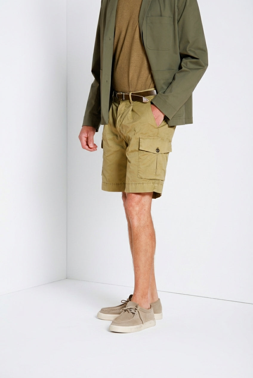 Cargo Bermuda Cargo Herren aus Stretch-Gabardine relaxed fit