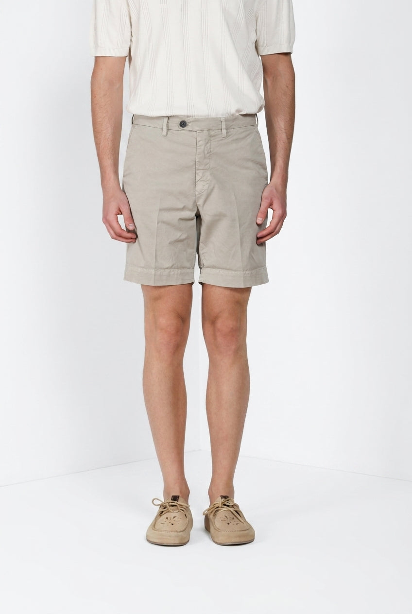 Boston delamere bermuda chino uomo in twill stretch relaxed fit