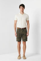 Chile M74 bermuda cargo uomo in canvas stampa camouflage relaxed fit