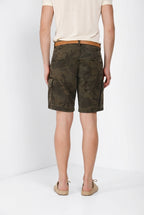 Chile M74 bermuda cargo uomo in canvas stampa camouflage relaxed fit