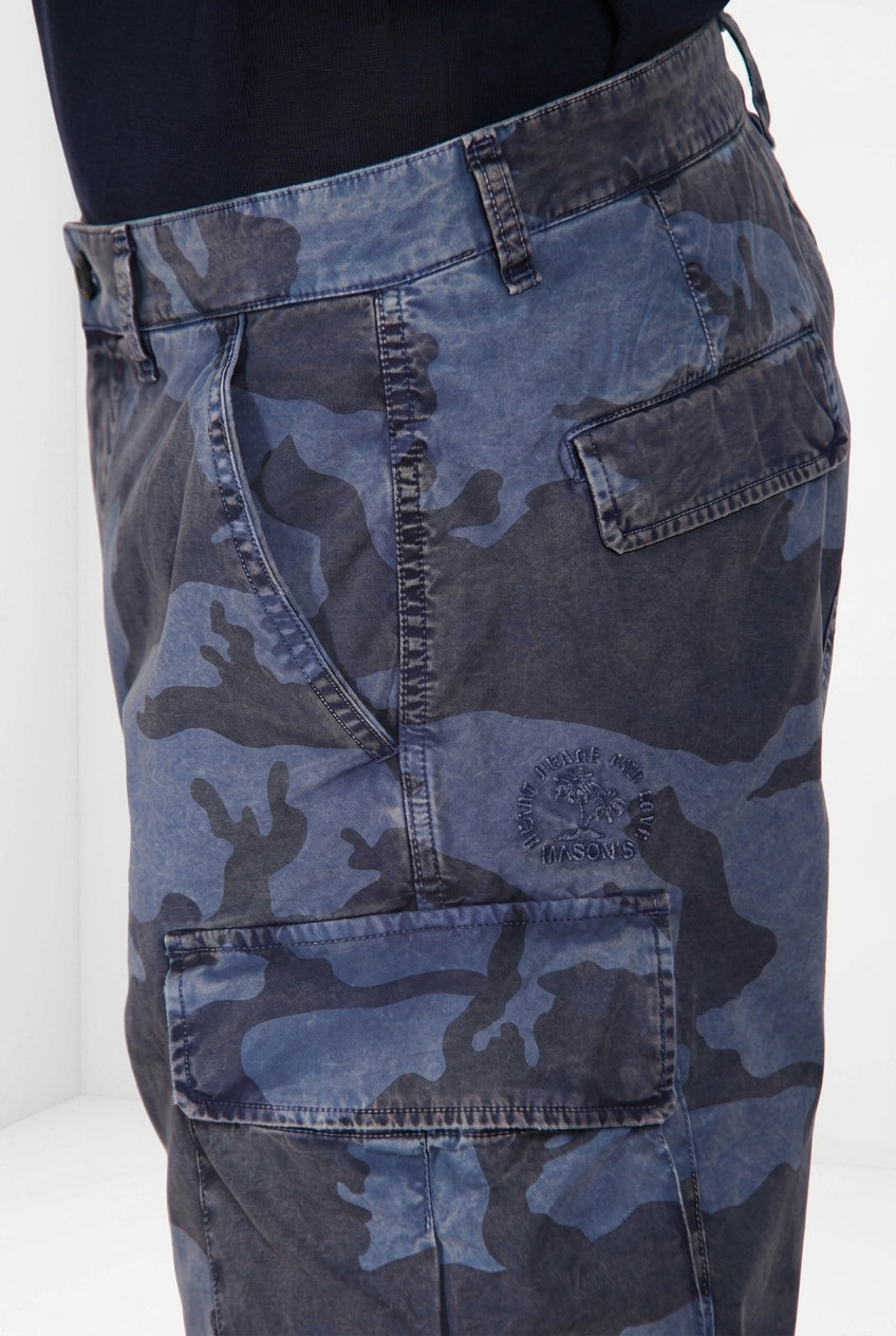 Chile M74 Bermuda Cargo Herren aus Canvas Camouflage-Druck relaxed fit