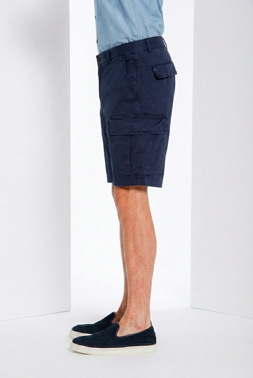 Cargo M74 Bermuda Cargo Herren aus Stretch-Gabardine relaxed fit