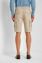 Cargo M74 bermuda cargo hombre en gabardina stretch relaxed fit