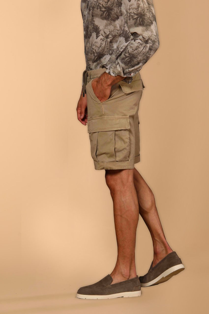 Cargo M74 bermuda cargo hombre en gabardina relaxed  ①