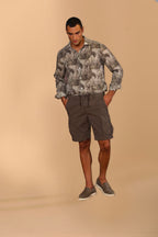 Cargo M74 men's cargo bermuda shorts in pima cotton twill Relaxed fit