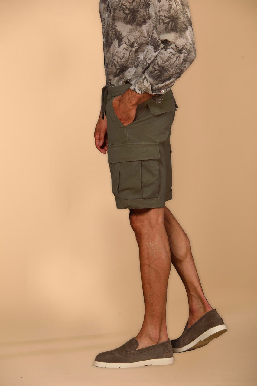 Cargo M74 men's cargo bermuda shorts in pima cotton twill Relaxed fit