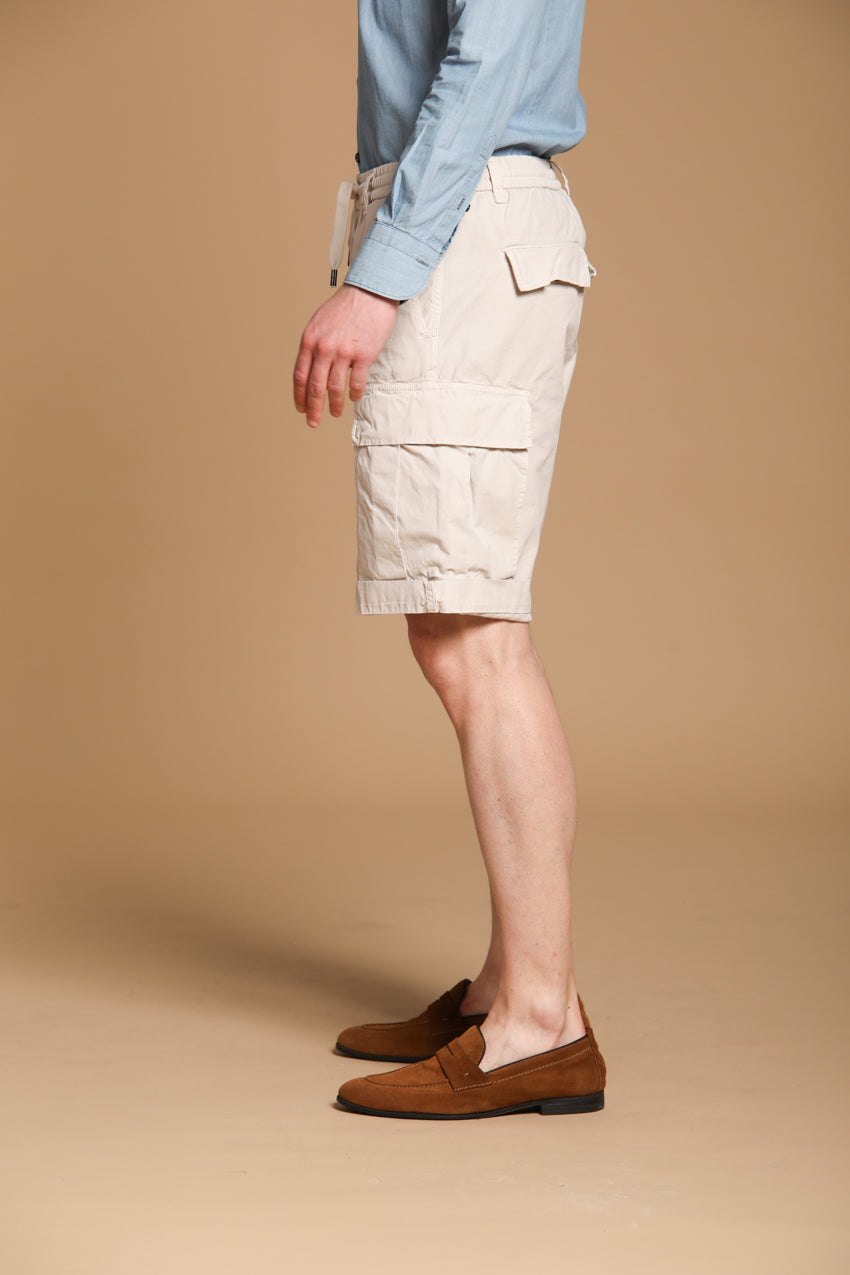 Cargo M74 men's cargo bermuda in oxford cotton canvas relaxed fit