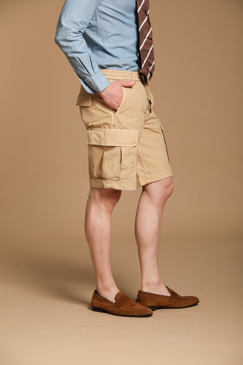 Cargo M74 bermuda cargo uomo in cotone canvas oxford relaxed fit