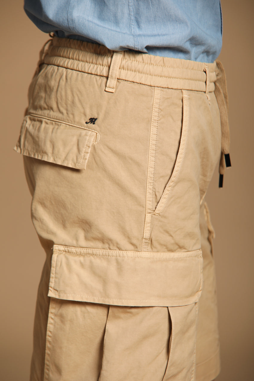 Cargo M74 bermuda cargo hombre en algodón canvas oxford relaxed fit 
