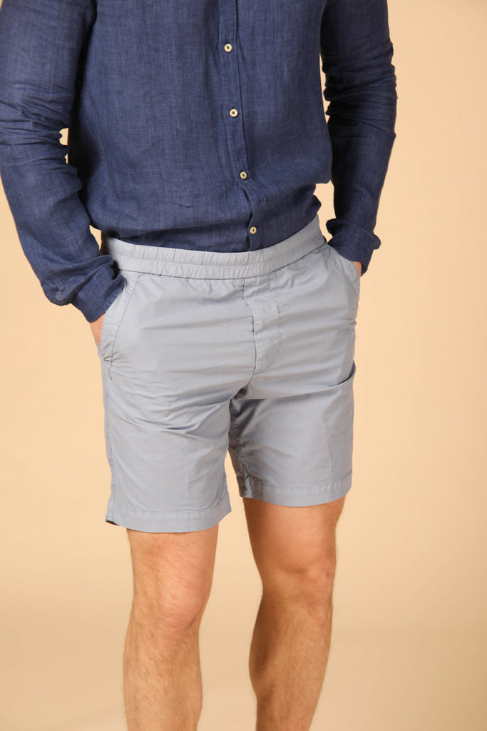 immagine 4 di bermuda chino uomo modello Capri Khinos Summer colore azzurro regular fit di Mason's