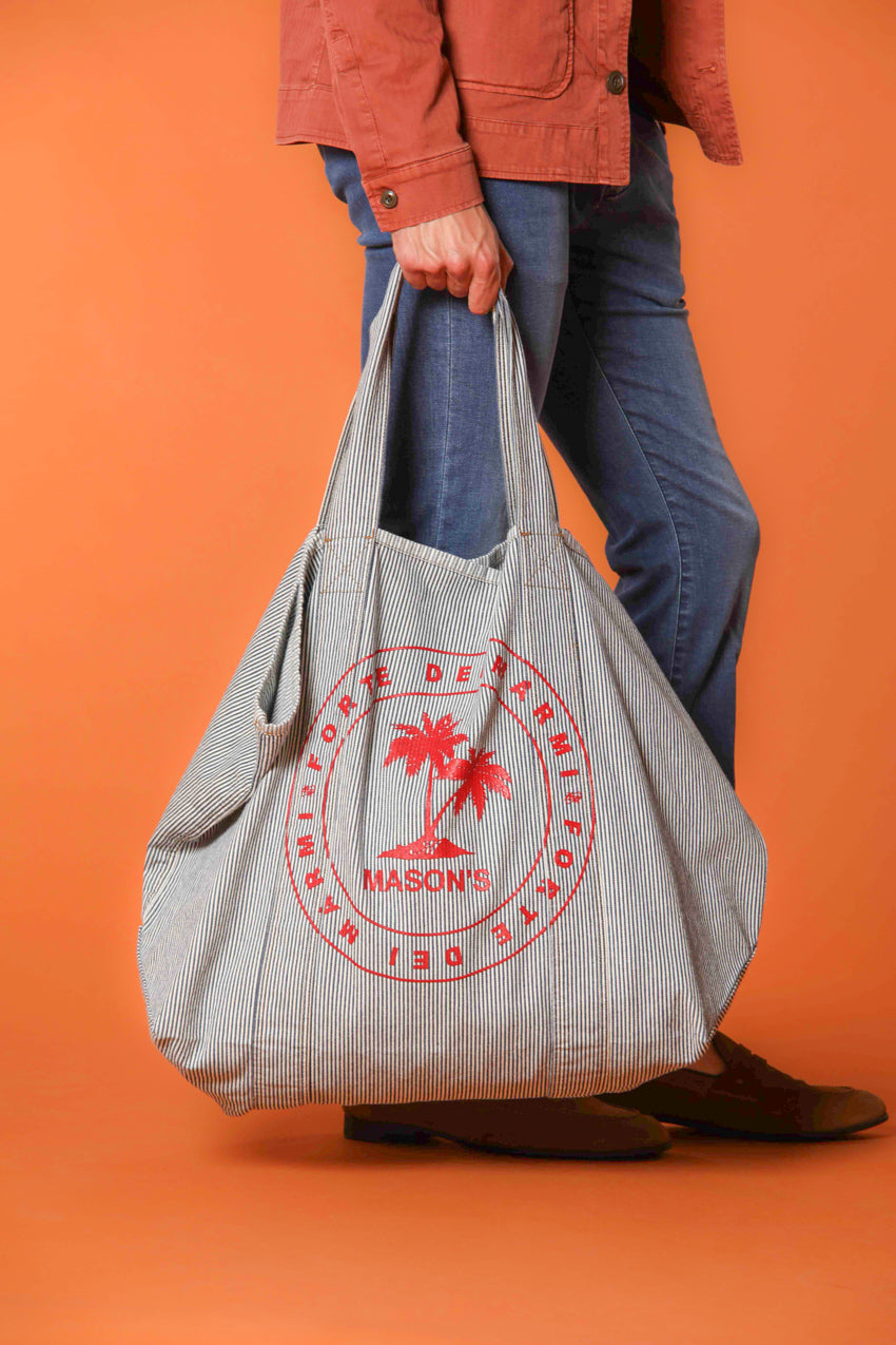 Mason’s Bag FDM bolsa de algodón a rayas