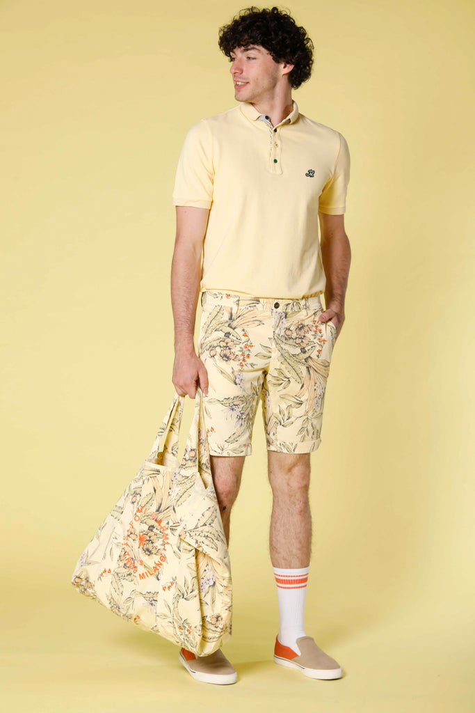 immagine 2 di borsa unisex in cotone con stampa floreale modello mason's bag colore giallino modello Mason's bag di Mason's 