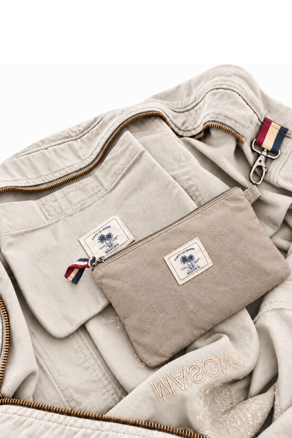 Pochette Mason’s unisex de canvas
