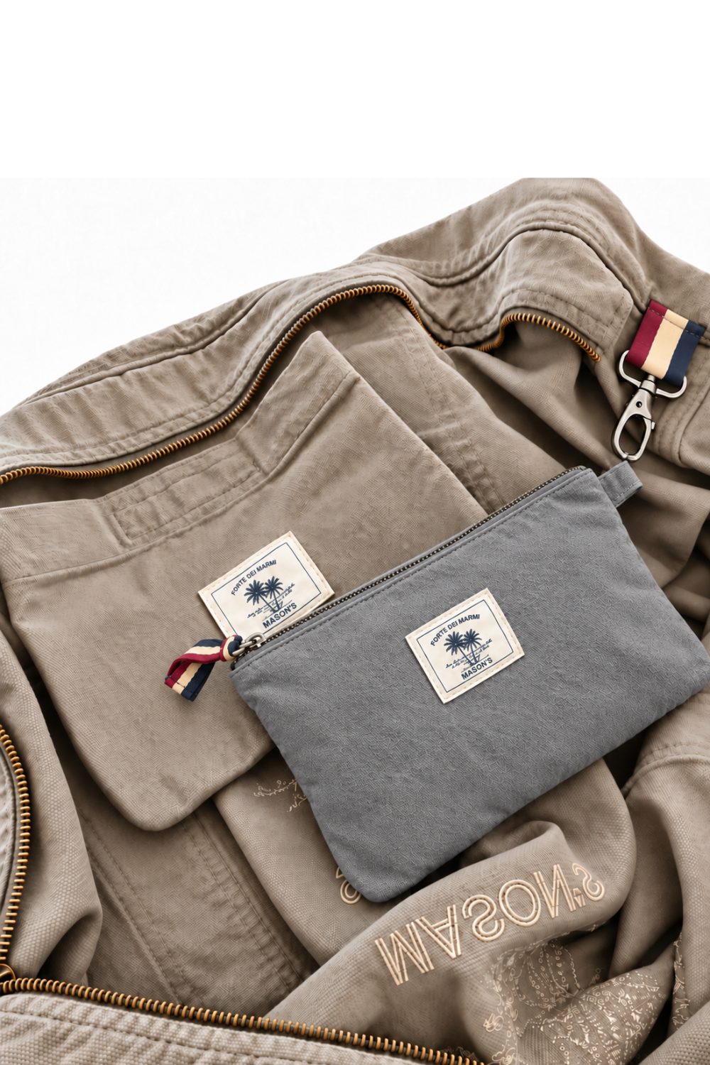 Pochette Mason’s unisex de canvas