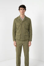 Flyshirt delamere veste surchemise homme en gabardine stretch