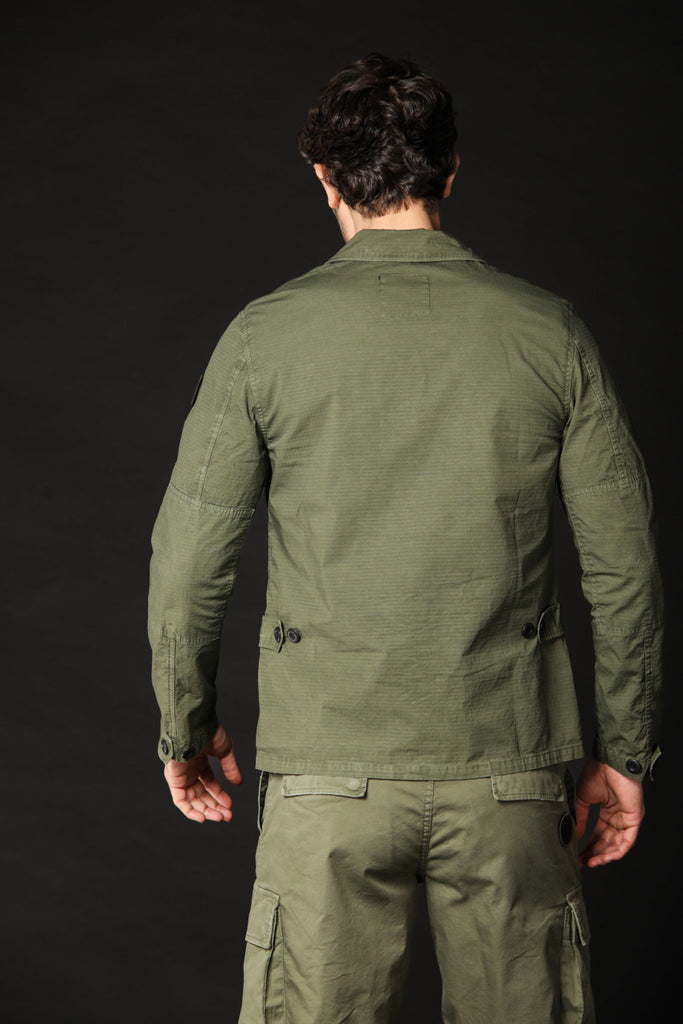 immagine 4 di giacca camicia uomo color verde fit regular di Mason's
