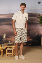 Leopardi polo homme en piqué avec détails sartoriaux ①