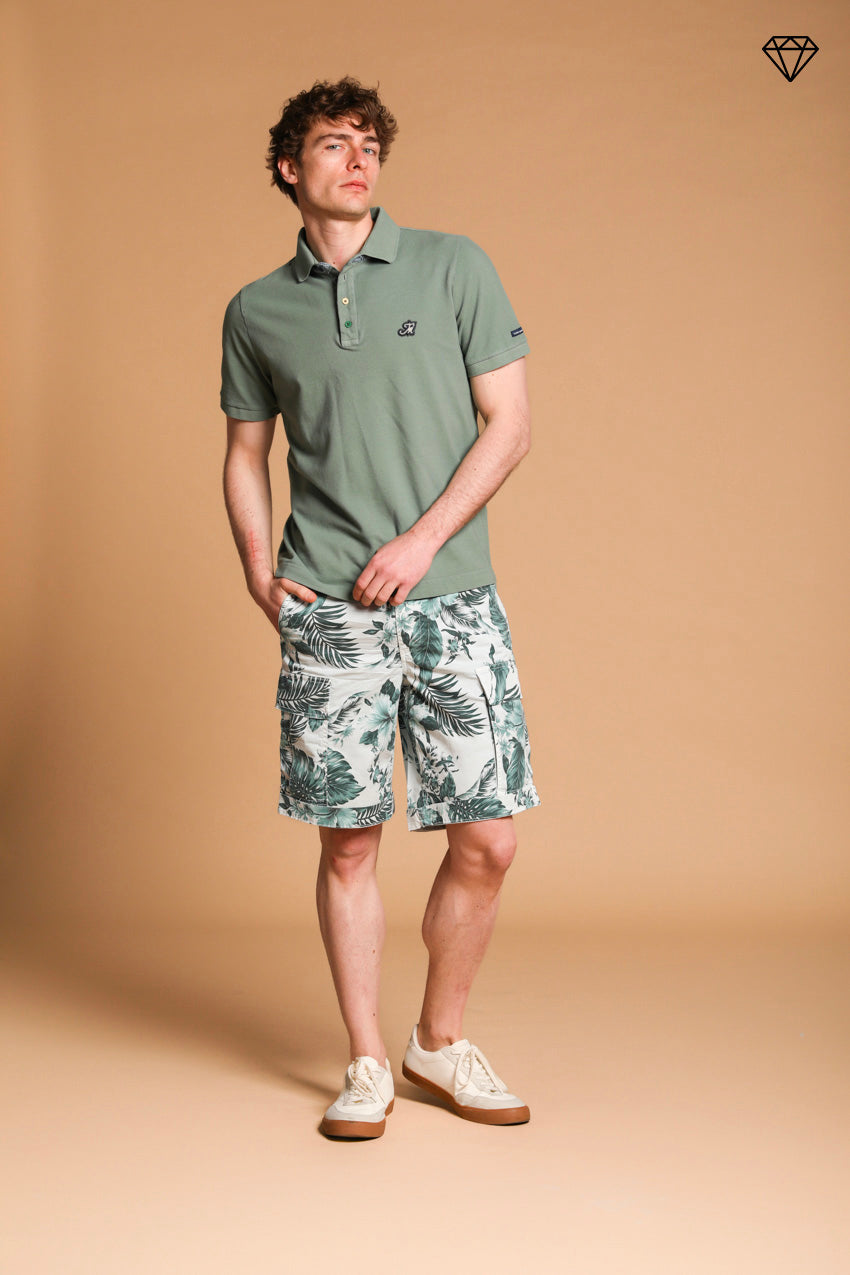 Leopardi polo homme en piqué avec détails sartoriaux ①