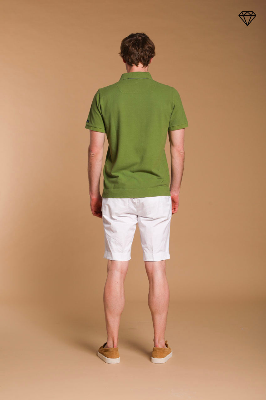 Leopardi polo homme en piqué avec détails sartoriaux ①