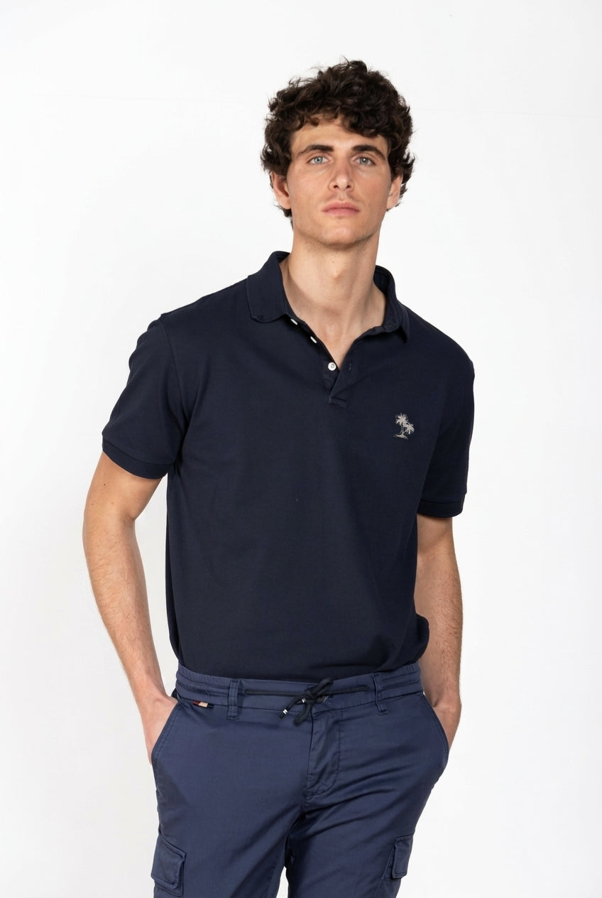 Leopardi polo hombre en piqué ①