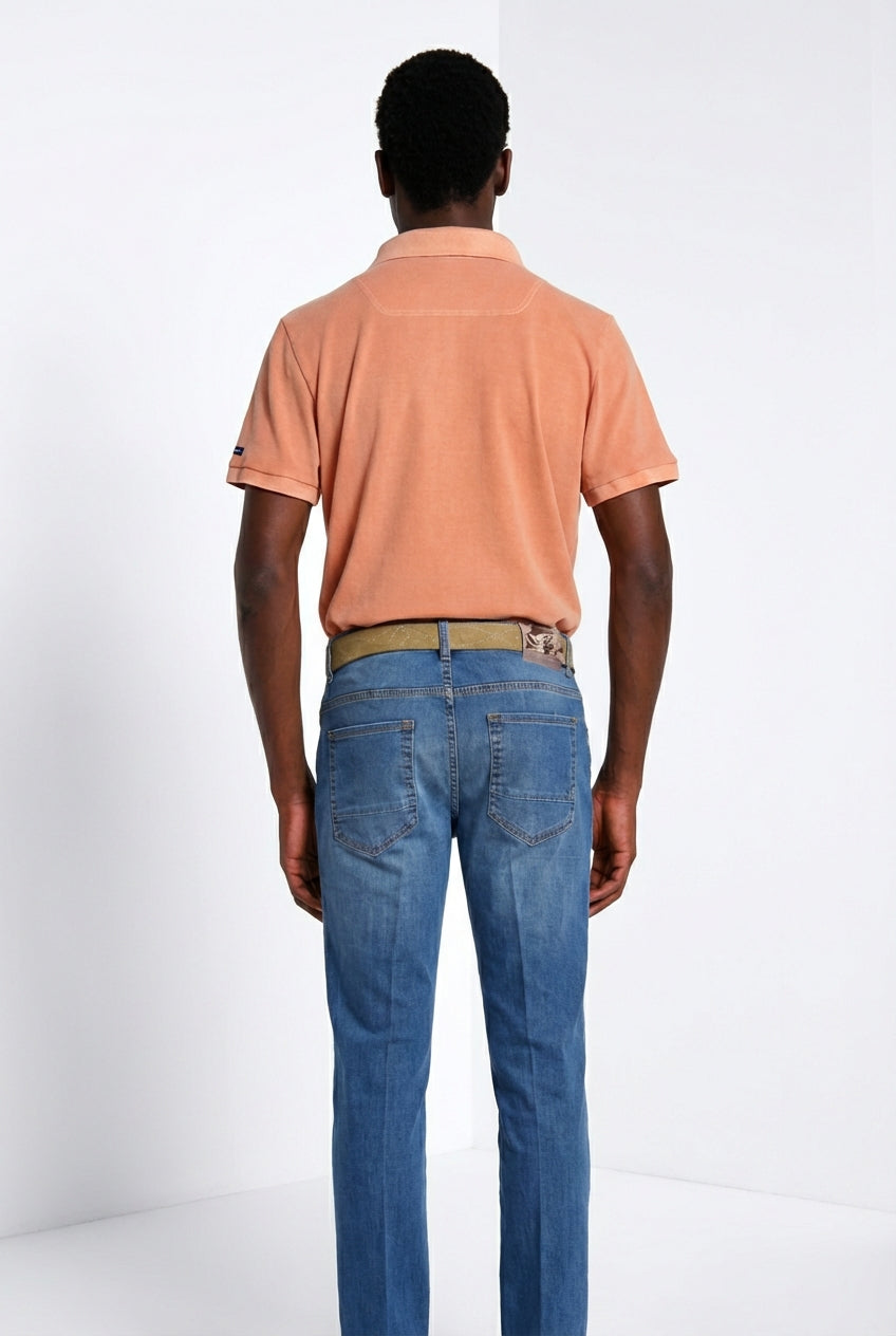 Leopardi delamere polo uomo in piquet