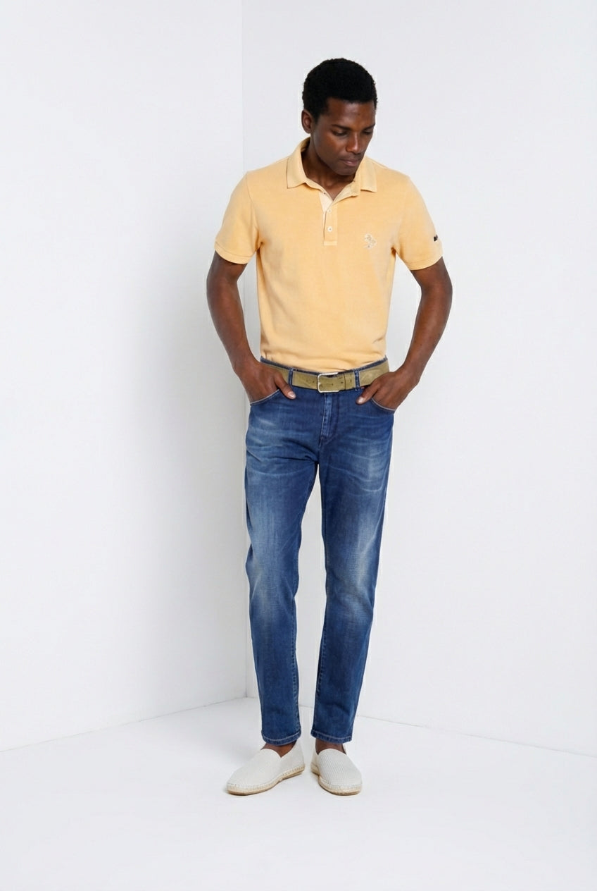 Leopardi delamere polo uomo in piquet