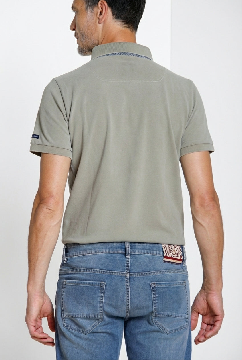 Leopardi delamere polo hombre en piqué 