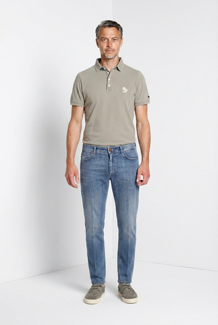 Leopardi delamere polo hombre en piqué 