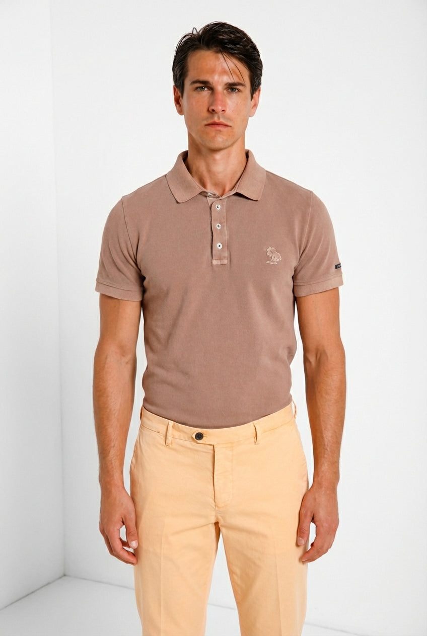 Leopardi delamere polo hombre en piqué