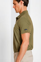 Leopardi delamere men's polo shirt in piquet