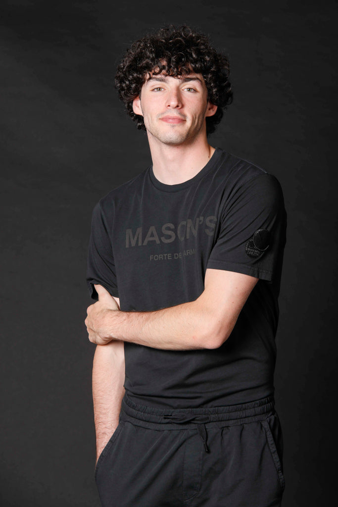 Immagine 3 di t-shirt uomo modello Tom MM limited edition colore nero di Mason's