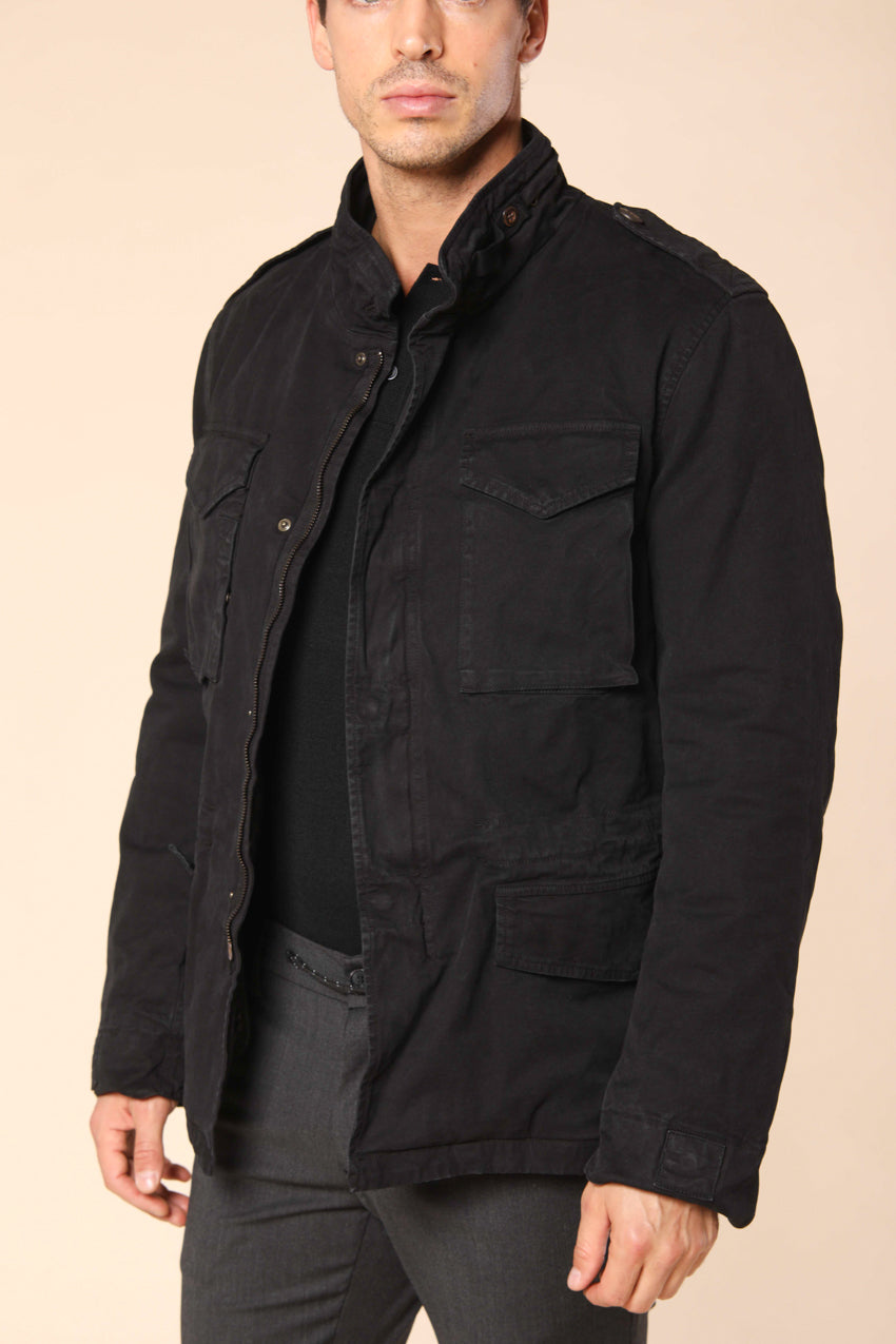 Field Jacket M74 uomo in cotone stretch slim fit