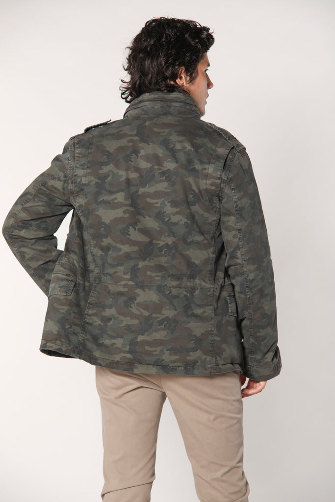 Jacket M74 Field Jacket uomo in raso con pattern camouflage