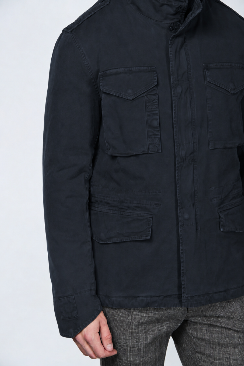 Field Jacket M74 uomo in broken stretch